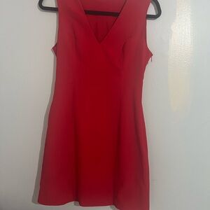 Elegant Red Sleeveless Dress